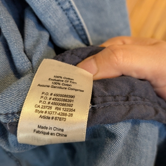 Wilfred Free Women's Blue Denim Kimono Size Small Oversized - Picture 3 of 7